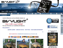 Tablet Screenshot of bivylight.com
